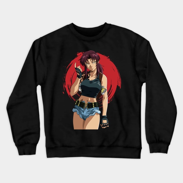 black  lagoon- revy Crewneck Sweatshirt by Hala Art